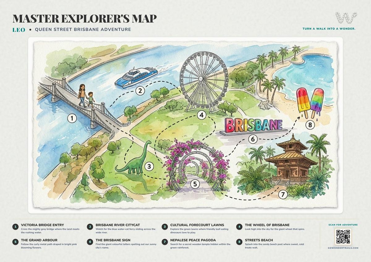 Generated watercolour treasure map